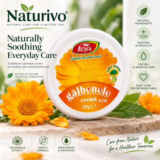 Calendula Cream – Natural Soothing Care for Dry & Sensitive Skin - 20g Tube