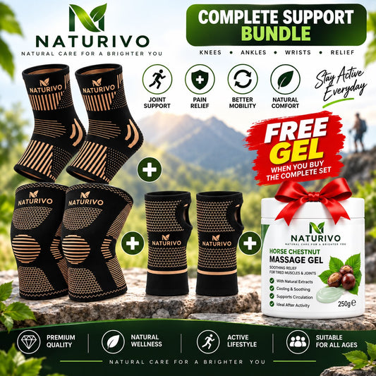 Naturivo Complete Joint Support Bundle + FREE Horse Chestnut Massage Gel