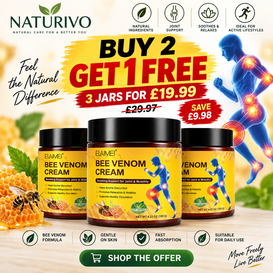 Bee Venom Joint & Muscle Massage Cream – 120g | Naturivo